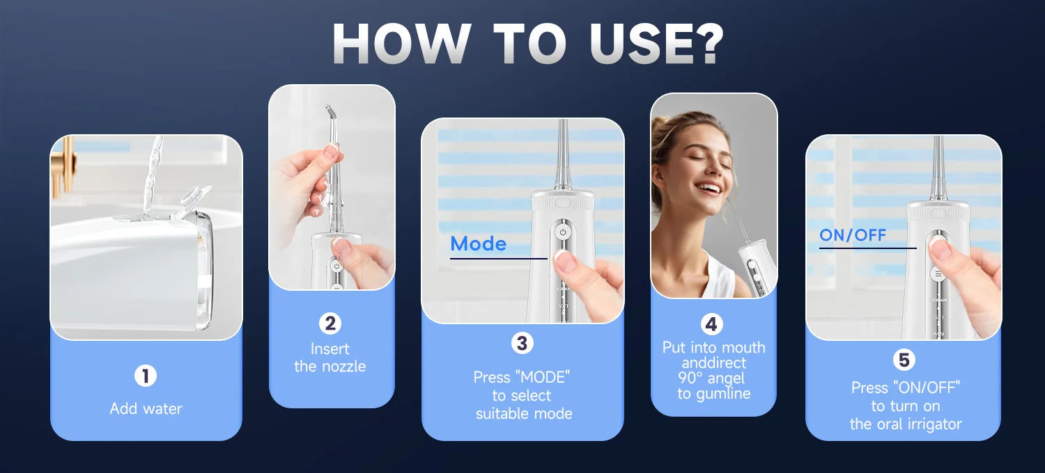 Electric Toothbrush Water Flosser Combo Oral Irrigator Kit - 13