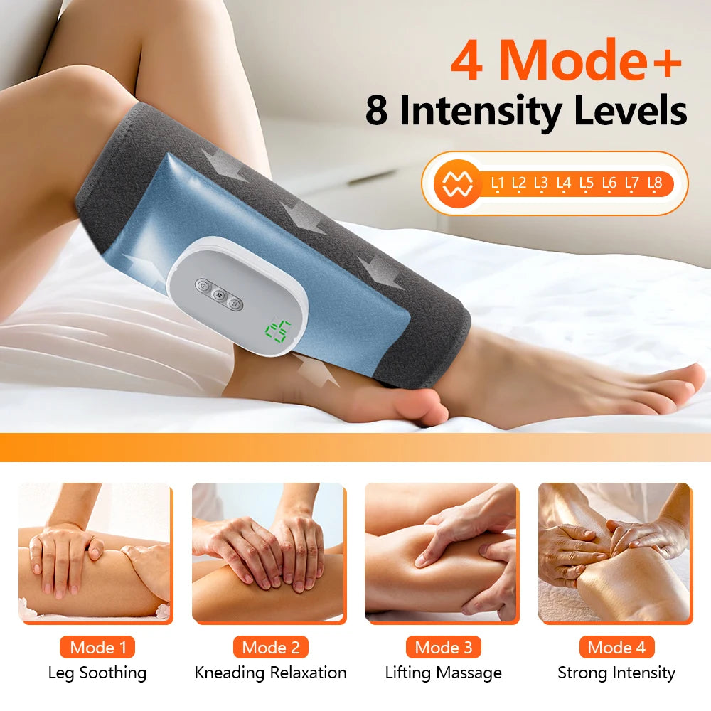 Wireless Air Pressure Calf Massager Electric Leg Compression Wrap - 27