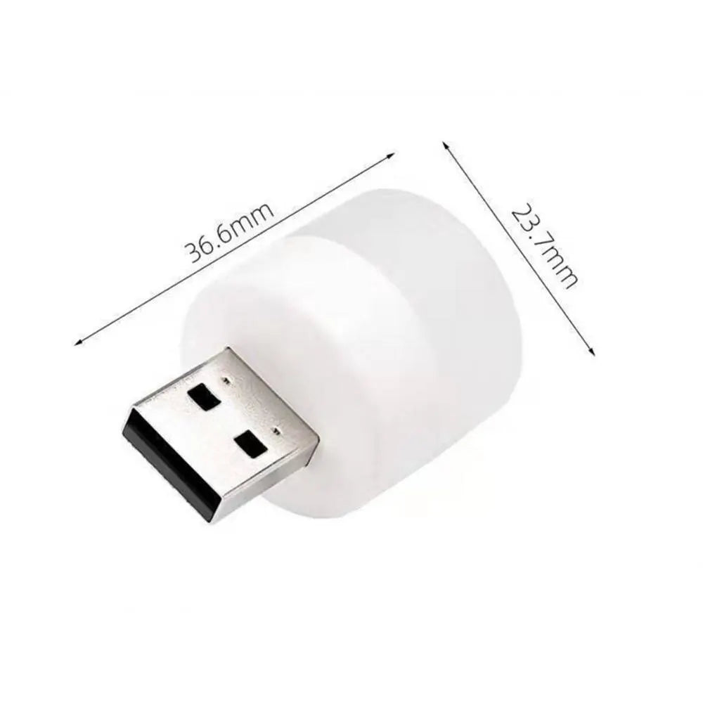 Mini USB LED Night Light Portable Plug In Lamp for Reading and Travel