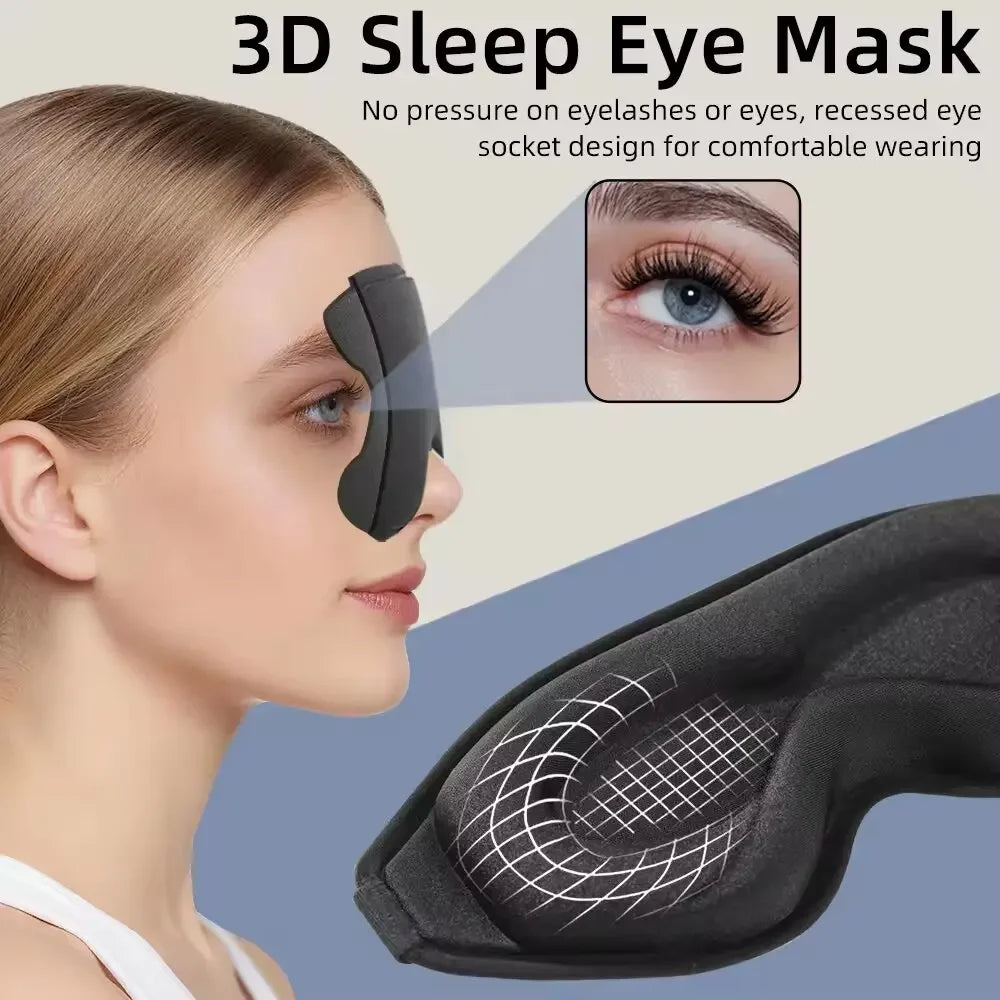 3D Sleep Mask Memory Foam Blindfold Eyeshade