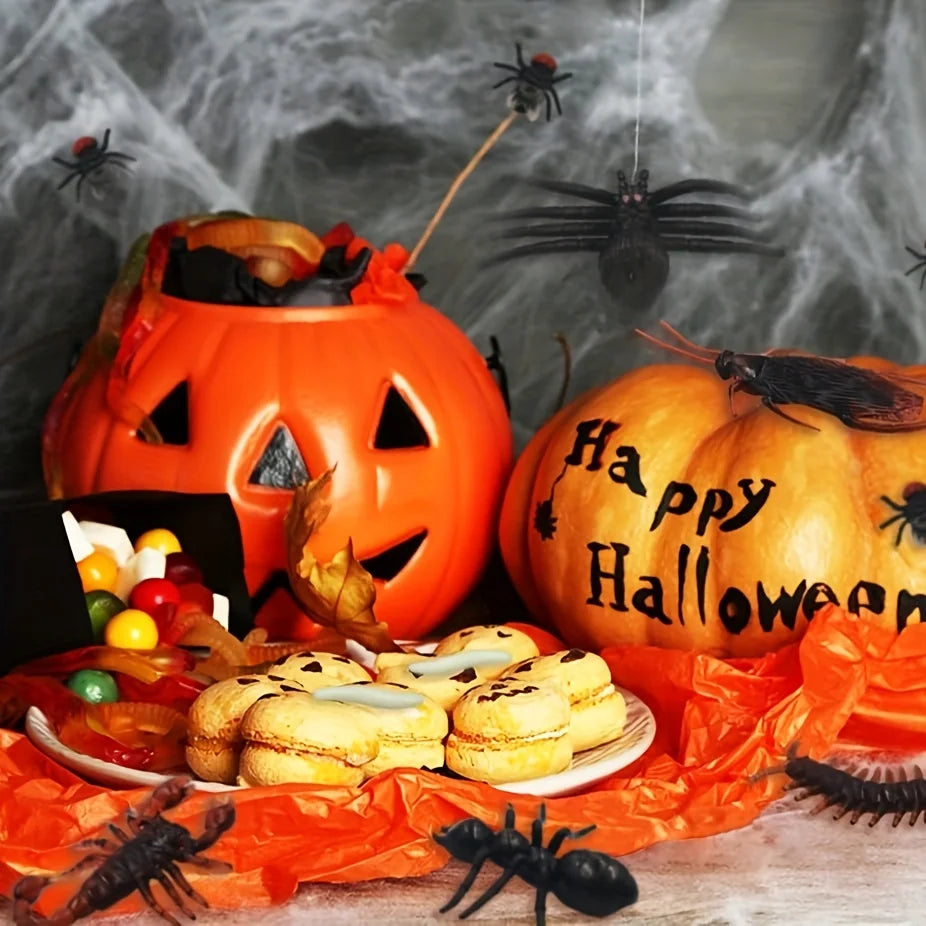 50pcs Realistic Fake Bug Prank Set Halloween Party Decor Props - 18