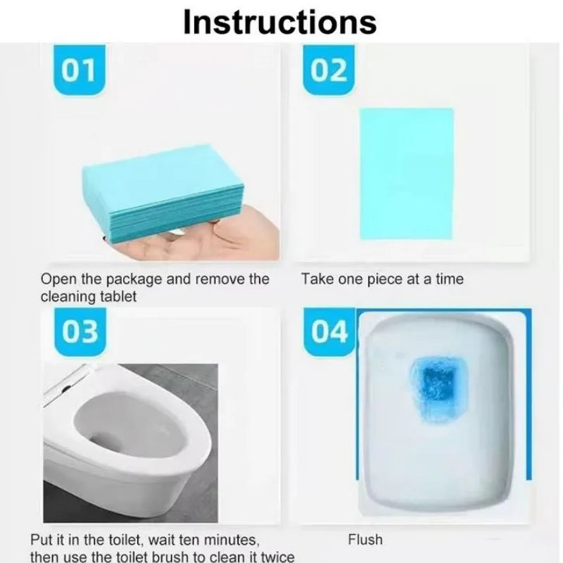 Multipurpose Floor Cleaner Tablets Water Soluble Cleaning Sheets 30-120PCS - 5