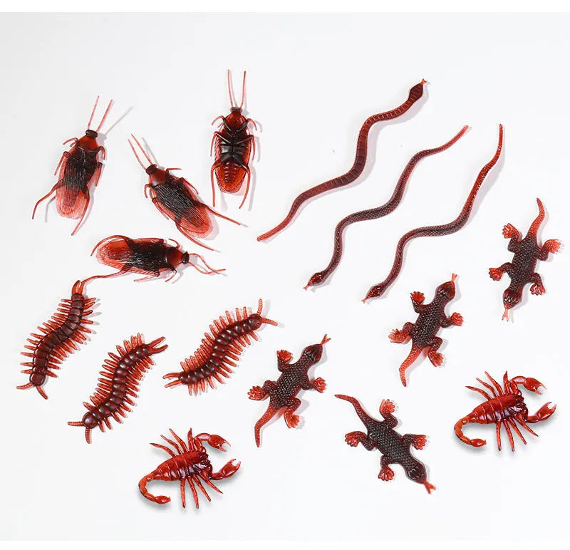 50pcs Realistic Fake Bug Prank Set Halloween Party Decor Props - 10
