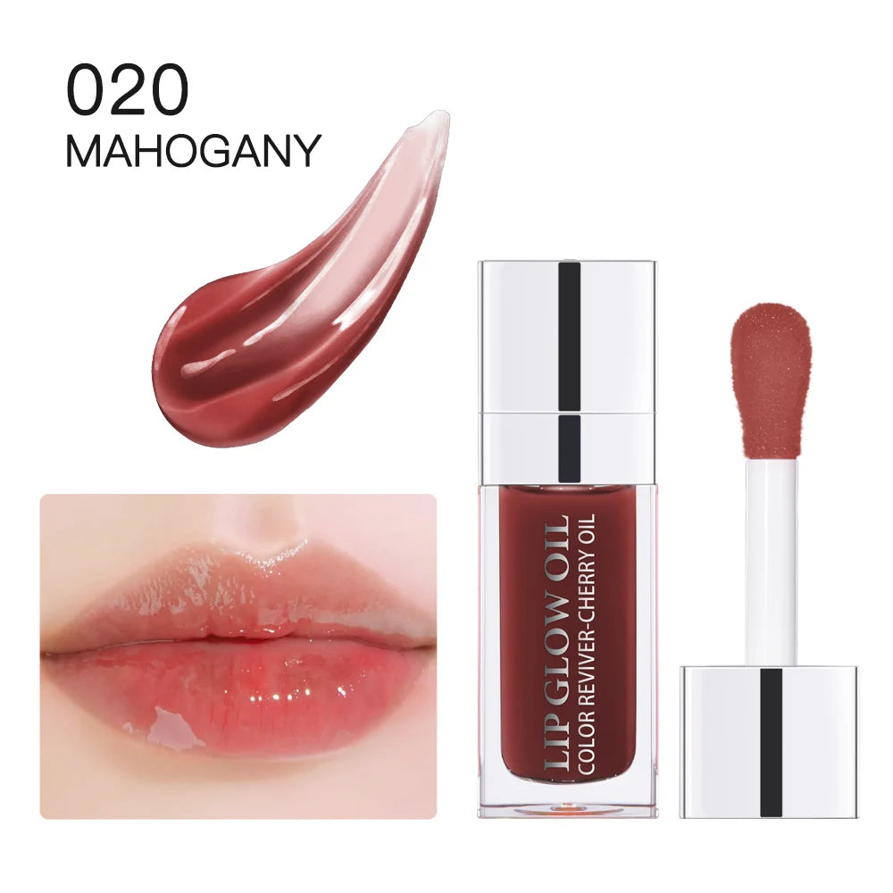 Lip Oil Plumping Gloss Crystal Jelly Moisturizing Tinted Lip Plumper - 32