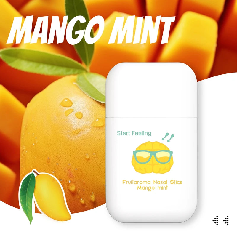 Men Nasal Suction Energy Stick Fruit Flavored Cool Oil Inhaler - 12