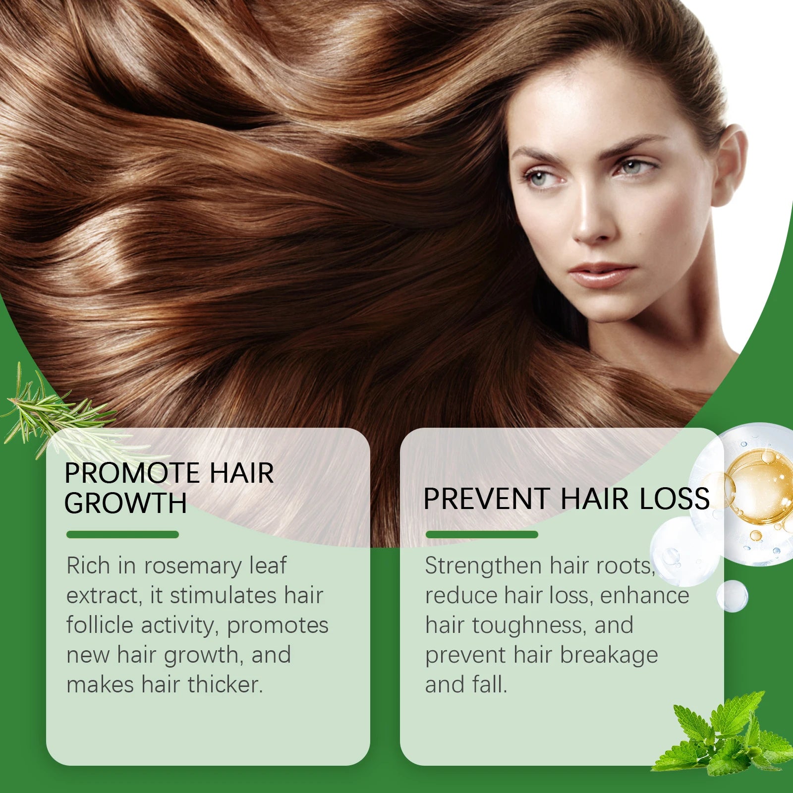Rosemary Rice Water Hair Growth Spray for Damaged Frizzy Hair - 13