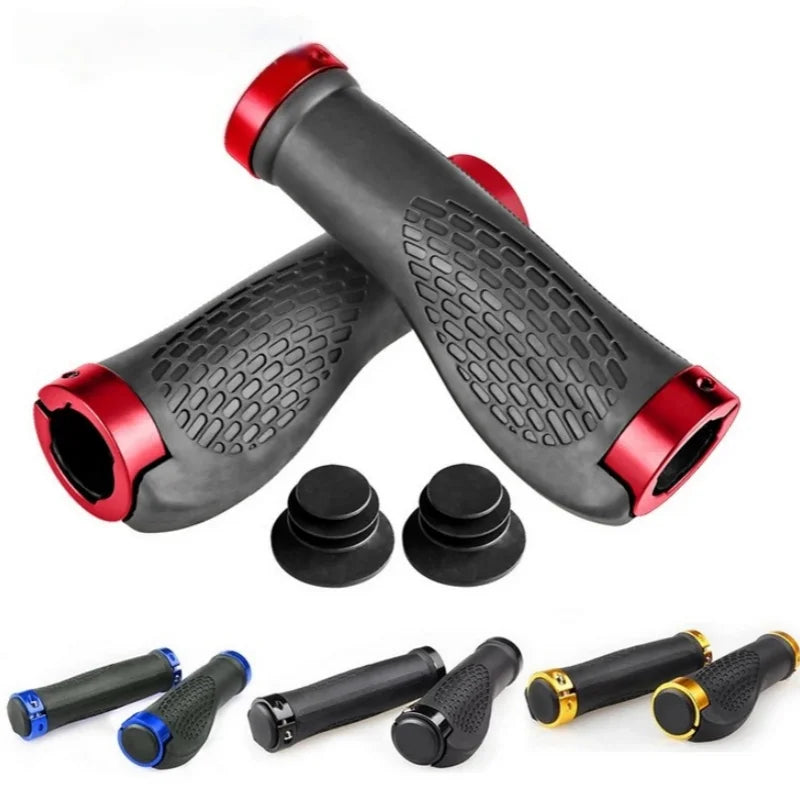 Ergonomic MTB Bicycle Handlebar Grips Anti Slip Rubber Lock On Grips
