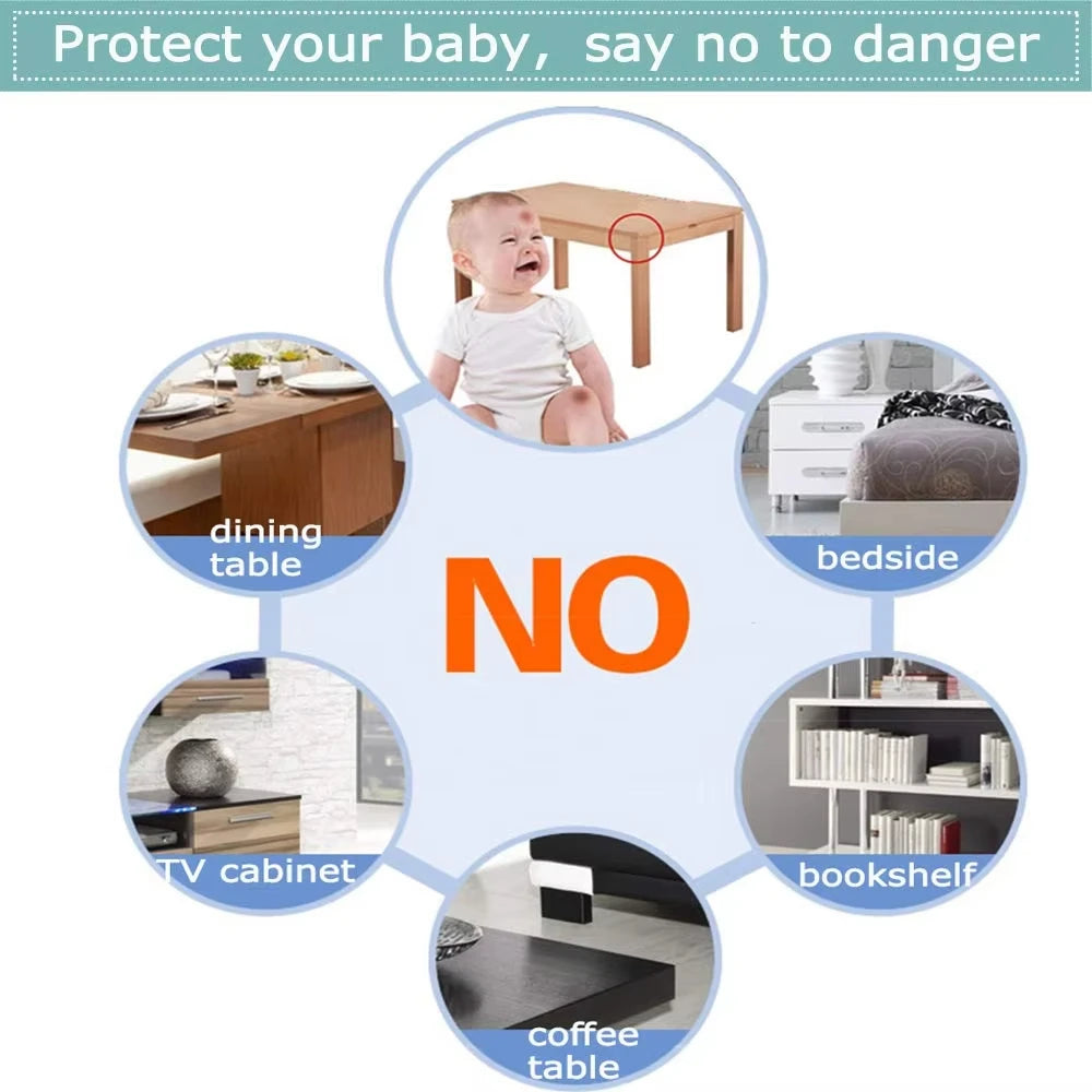 Baby Safety Corner Guards Clear Silicone Table Edge Protectors - 11