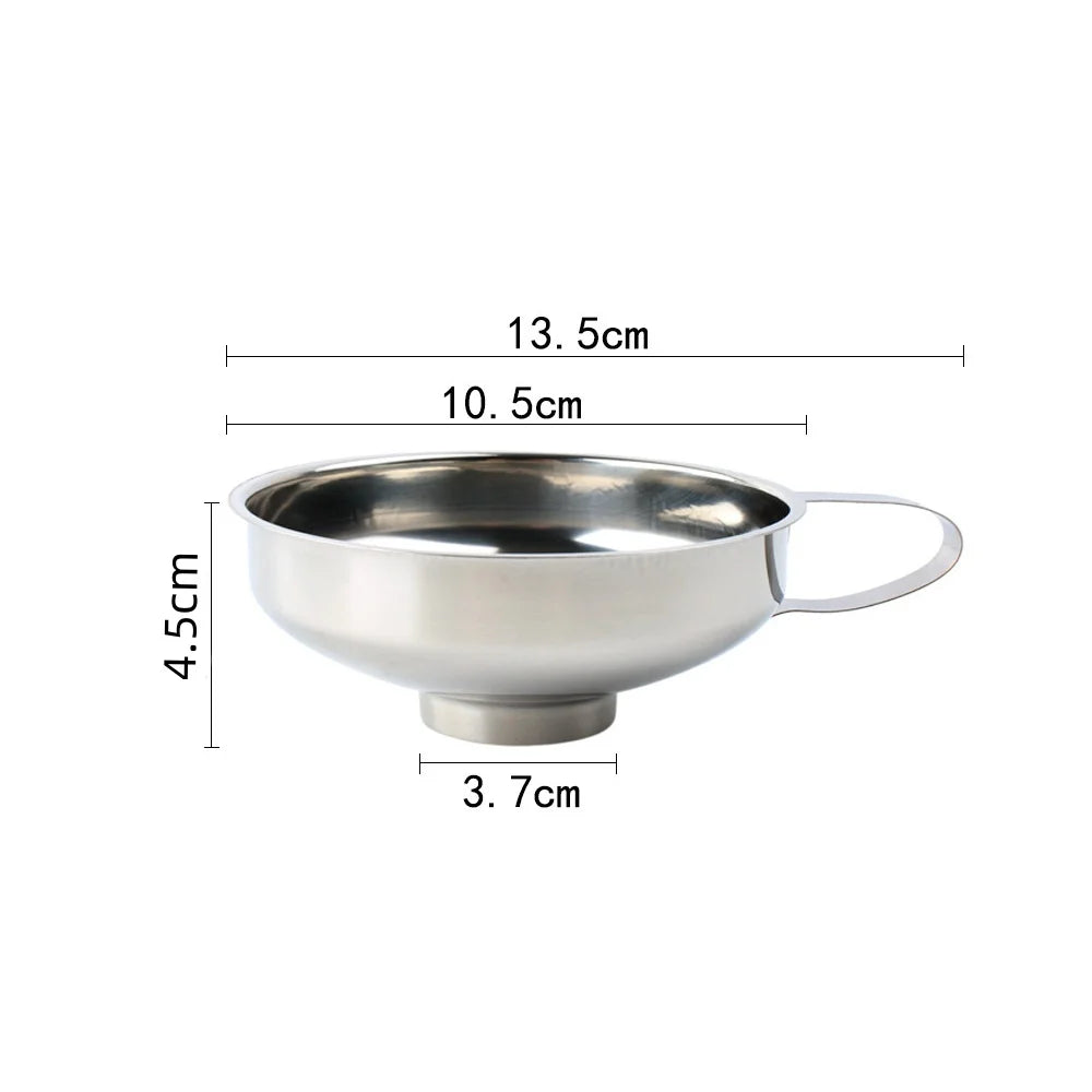 Stainless Steel Wide Mouth Canning Funnel for Kitchen Liquid Jar Filling