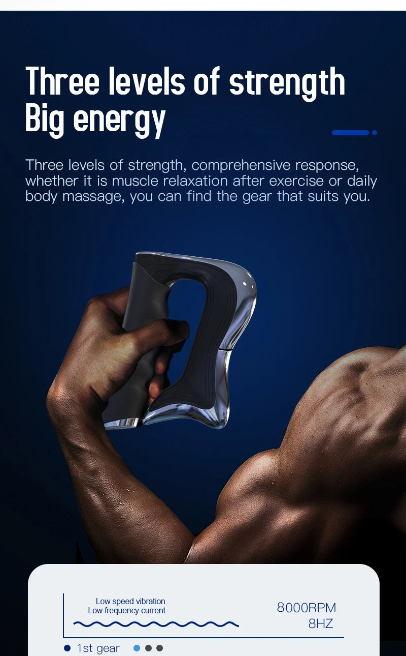 Electric Fascia Knife Muscle Scraper Gua Sha Massager - 10