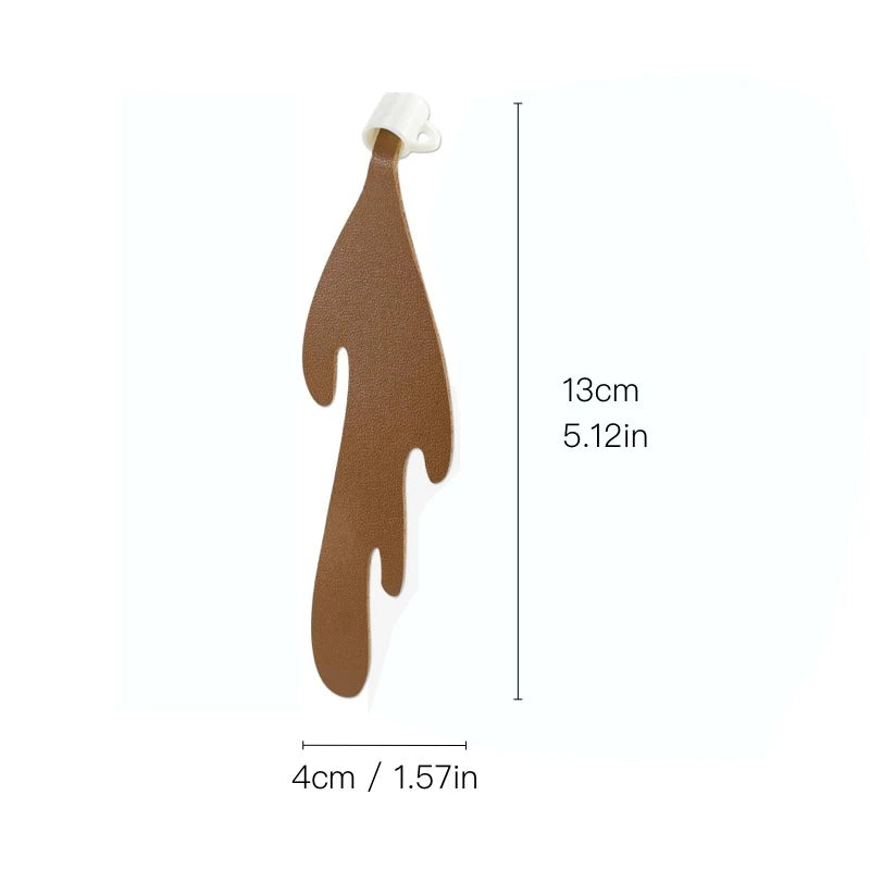 Spilled Coffee Bookmark Unique Reading Corner Marker for Book Lovers - 6