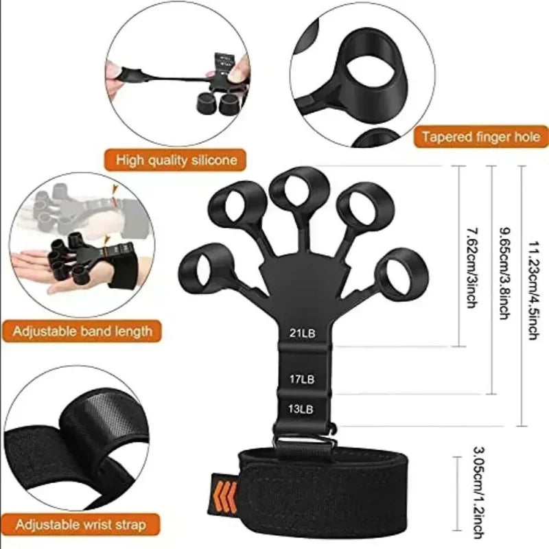 Finger Exerciser Hand Strengthener Grip Trainer Therapy Tool