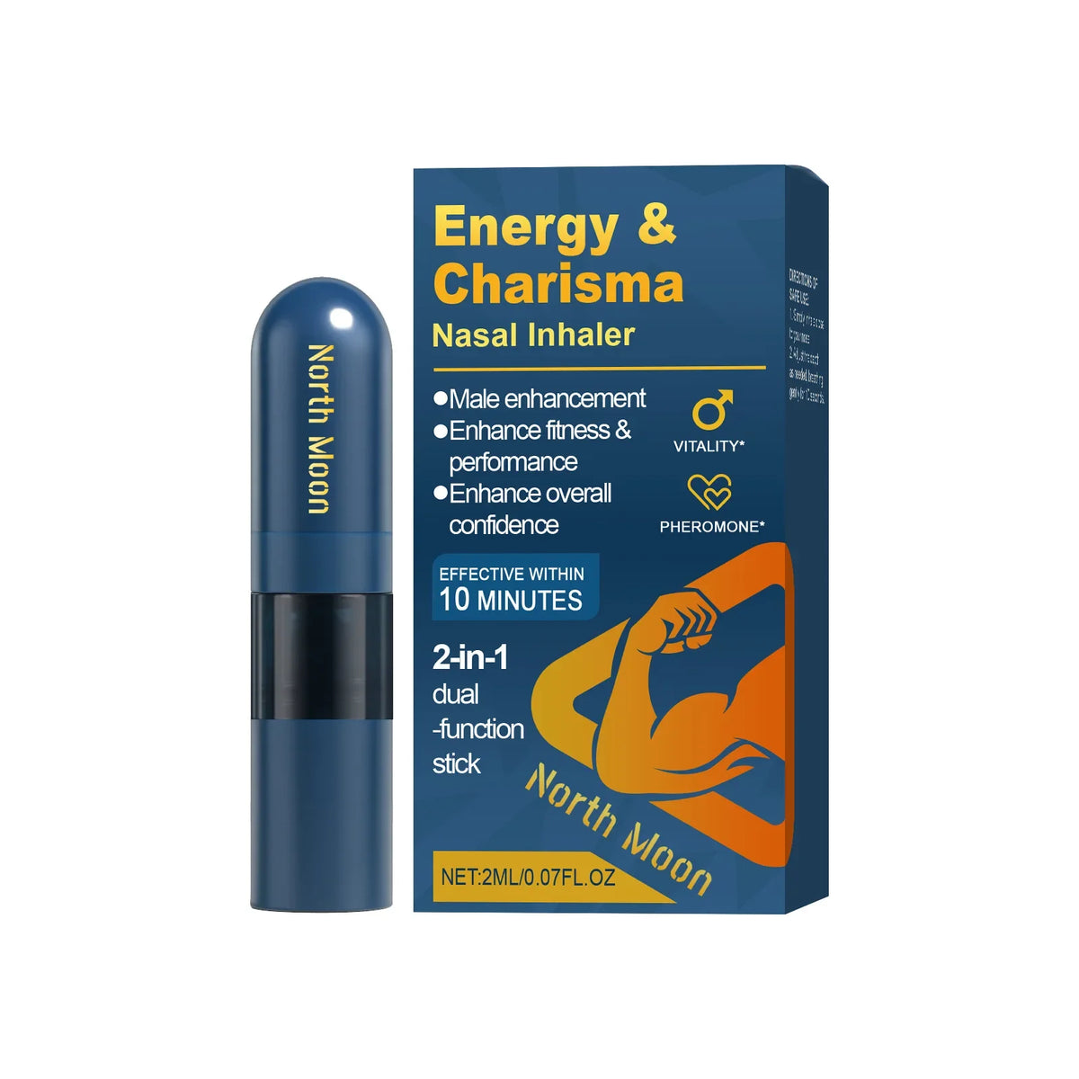 Mens Nasal Suction Stick Mild Nourishing Cooling Daily Body Care Inhaler