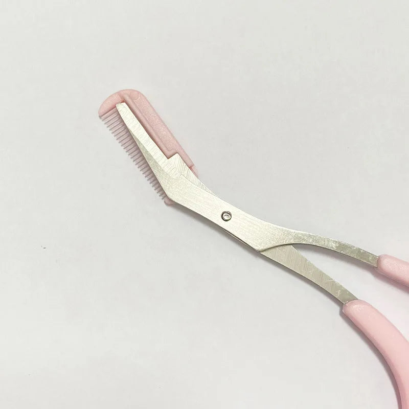 Professional Eyebrow Trimmer Set with Comb Brow Scissors and Shaper