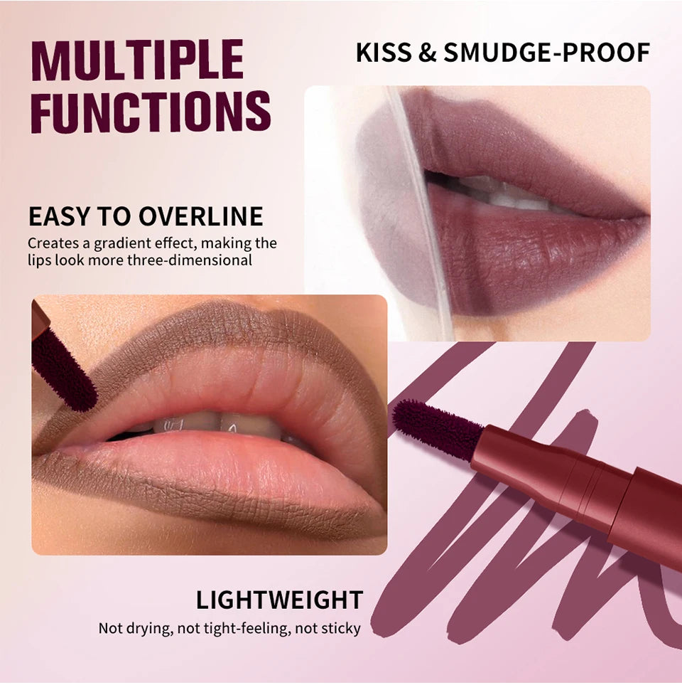2 in 1 Dual Sided Lip Contour Stain and Liner - 10