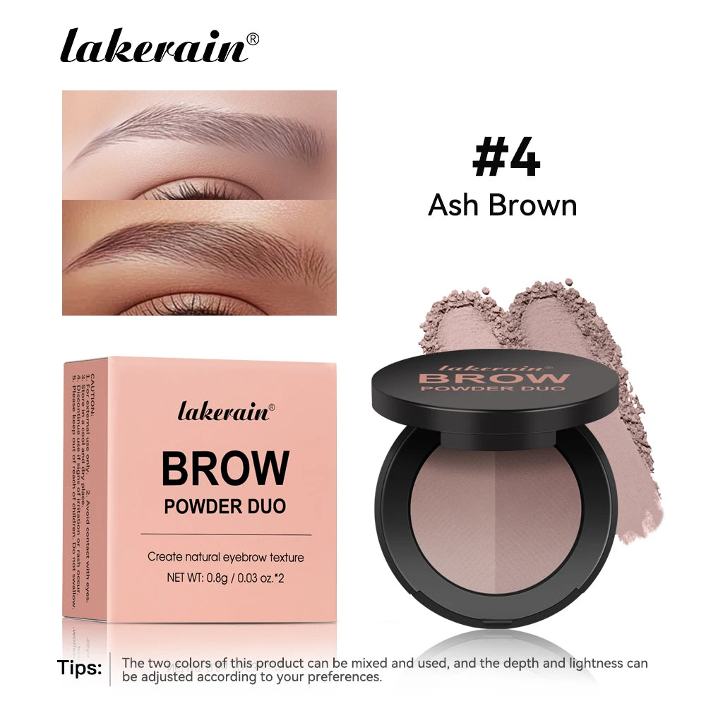 Two-Color Eyebrow Powder Long Lasting Contour and Nose Shadow Makeup