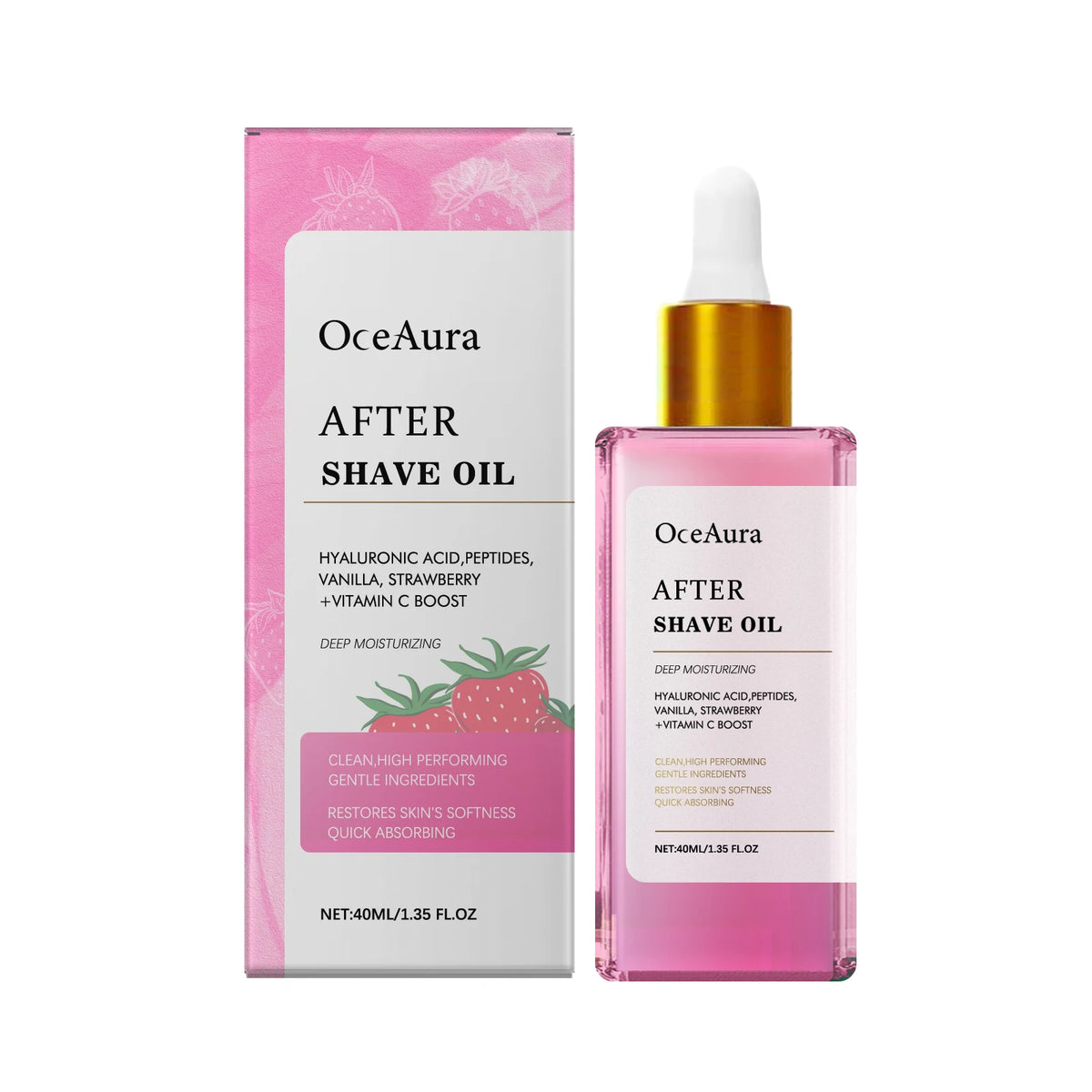 Strawberry After Shave Oil Soothing Post Wax Hair Removal Care