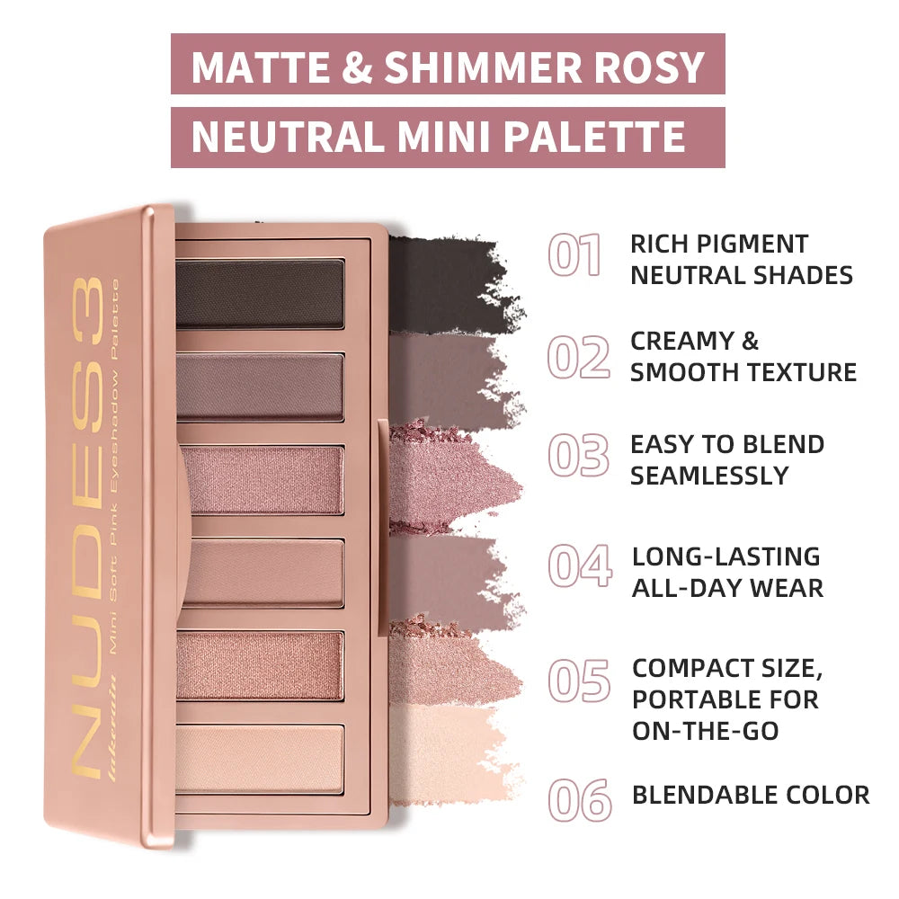 Eyeshadow Palette Long Lasting Neutral Matte Shimmer Eye Makeup - 2