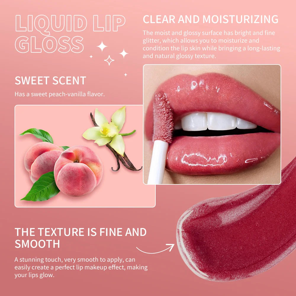 Shimmer Liquid Lip Gloss Moisturizing Lip Luminizer Tint