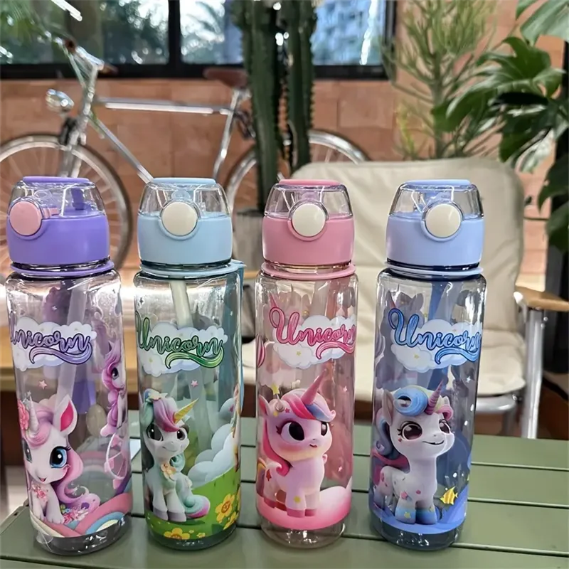 Fantia 700ml BPA Free Space Cup Portable Water Bottle with Straw - 8