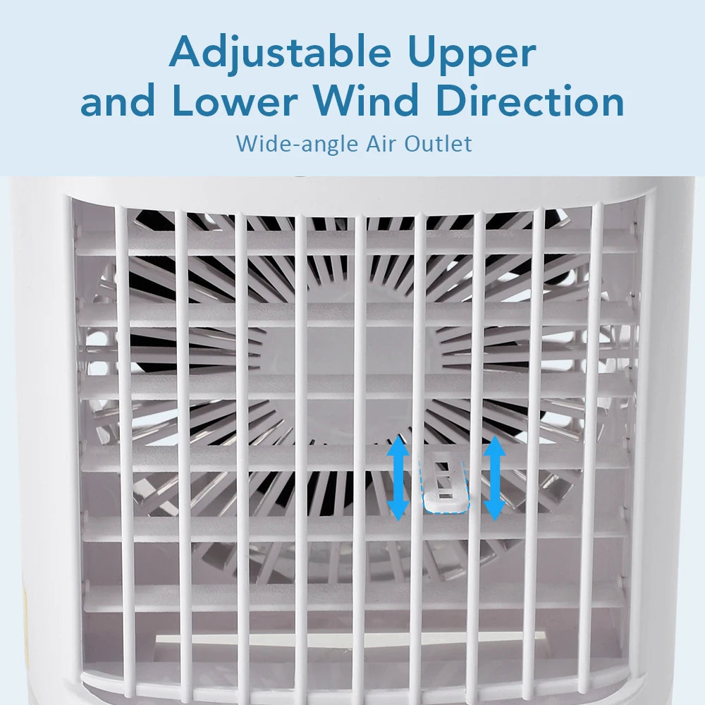 Portable Air Conditioner Fan USB Mini Cooler Humidifier