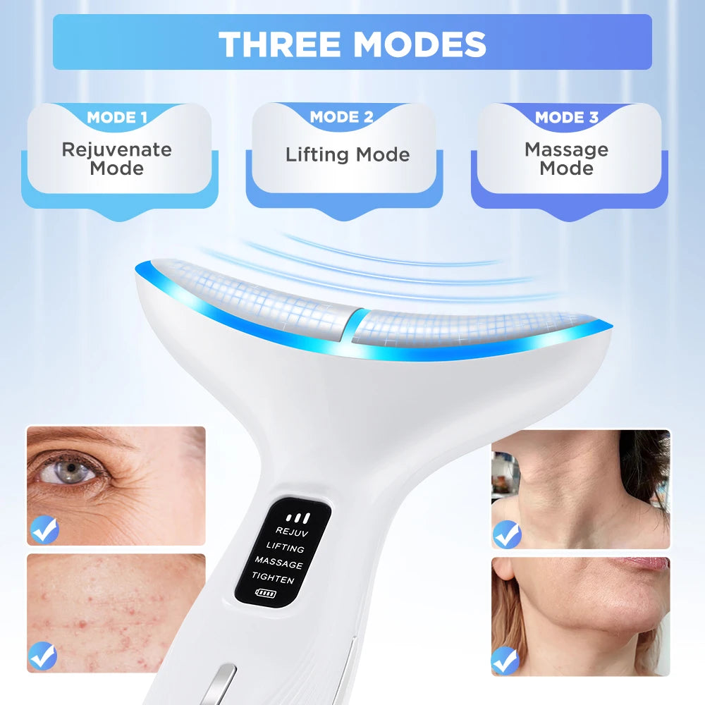 LED Neck Beauty Instrument Face Lifting Massager - 5