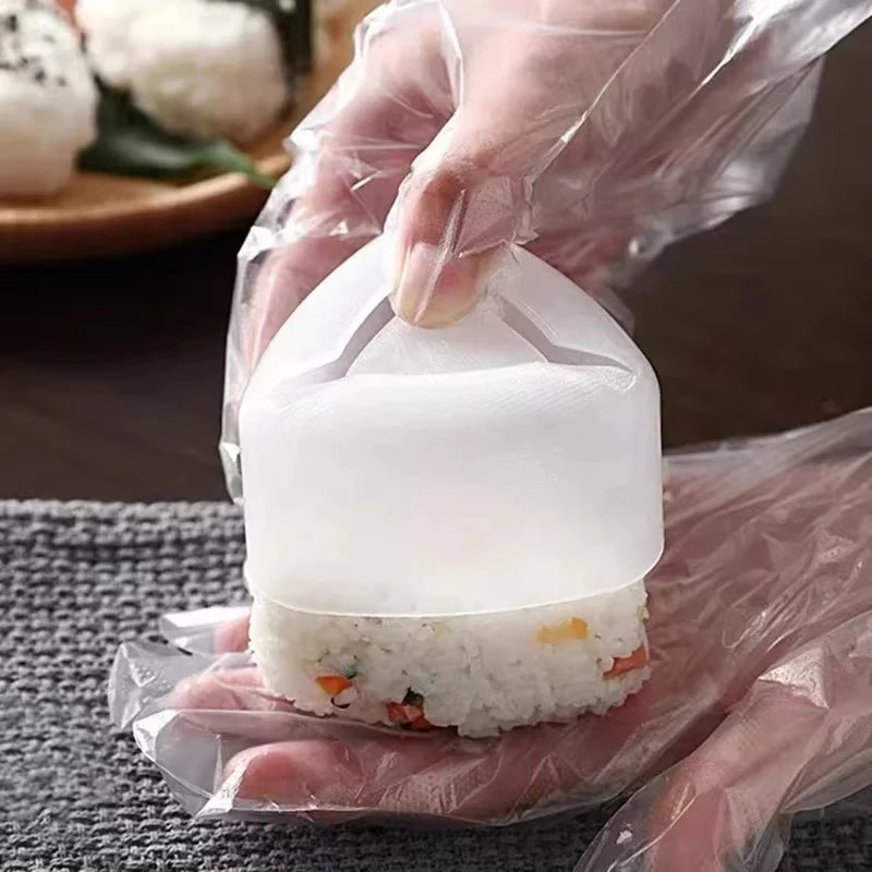 2pc Triangle Sushi Onigiri Mold Set Rice Ball Press Maker Bento Tool - 3