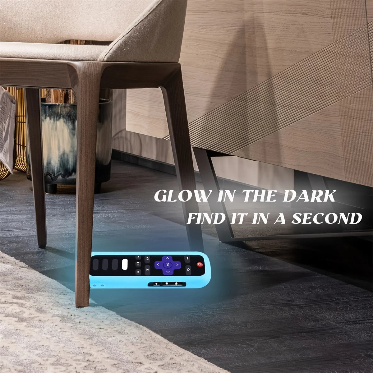 Glow in the Dark Silicone Universal Remote Control Cover with Lanyard