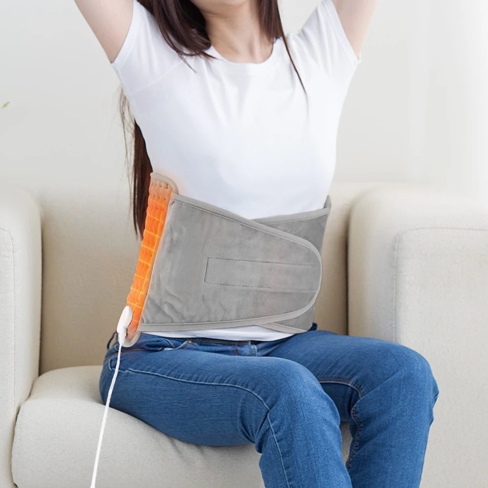 Electric Heating Waist Belt Thermal Pad Back Warmer - 7