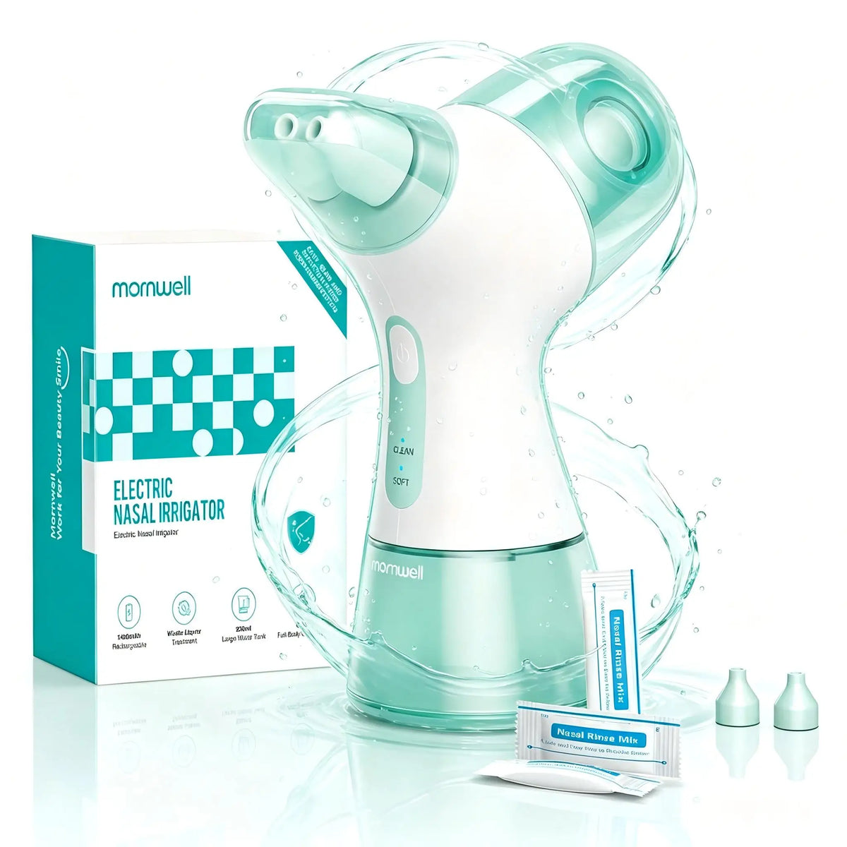 Mornwell Electric Nasal Irrigator Sinus Rinse Machine