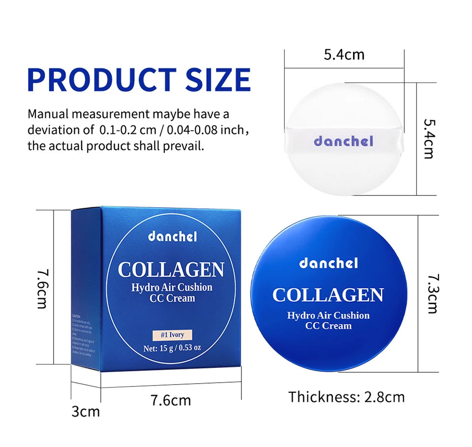 Collagen Air Cushion CC Cream Liquid Foundation Makeup