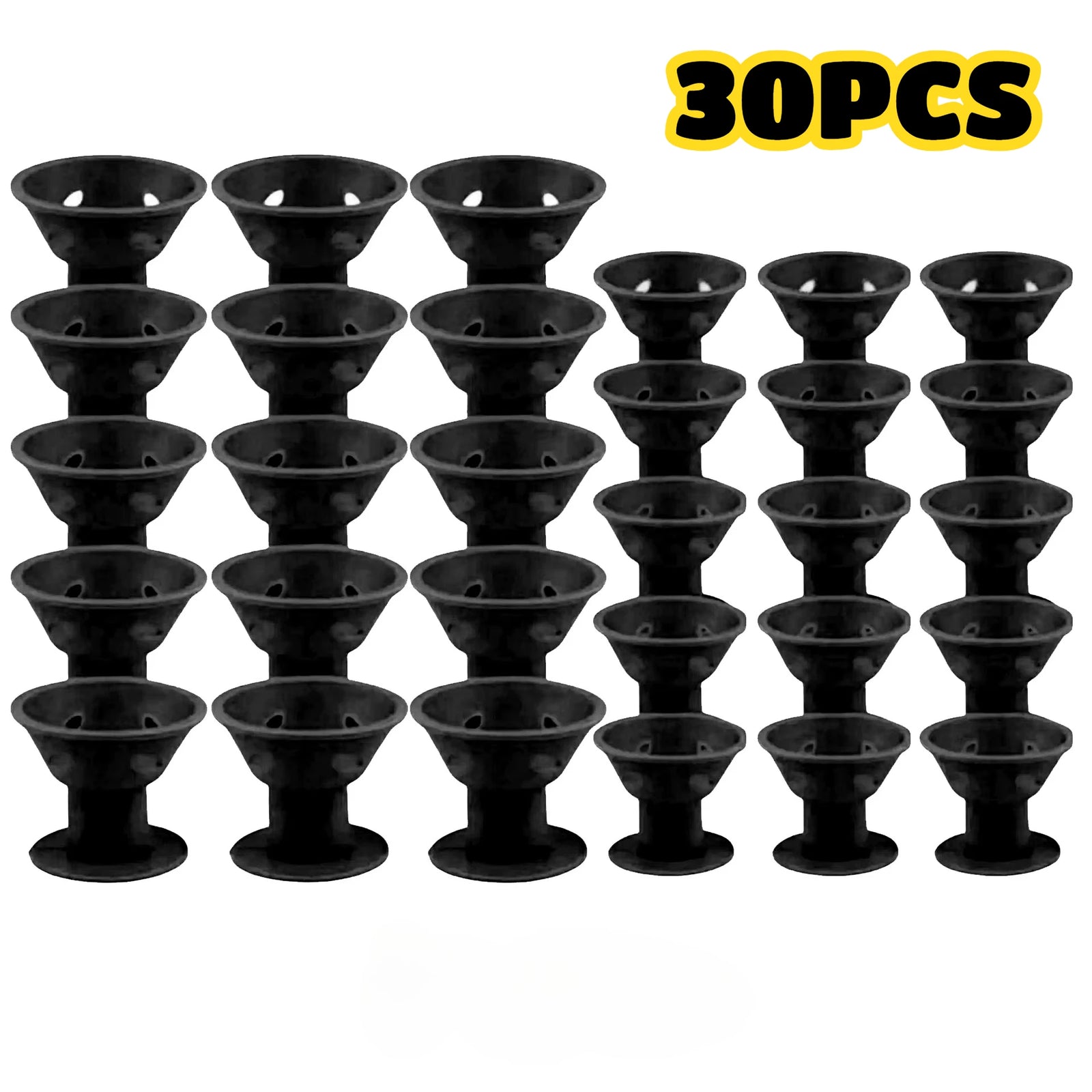 30pcs Silicone Mushroom Hair Curlers Heatless Wave Styling Rollers