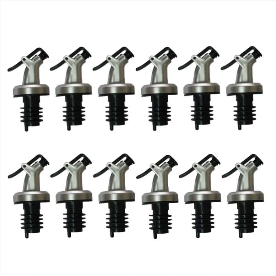 12PCS Oil Bottle Stopper Leakproof Pour Spout Kitchen Vinegar Dispenser - 11