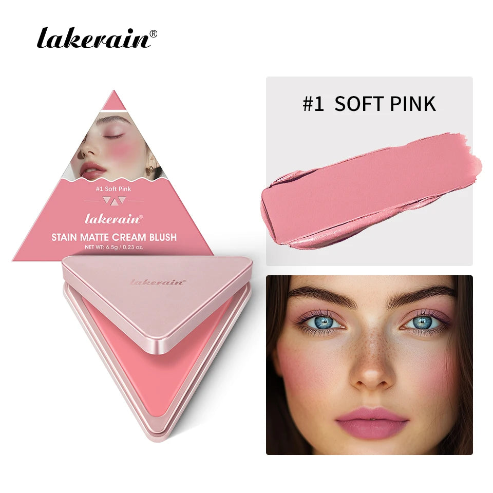 Lakerain 2 in 1 Cream and Powder Blush Makeup Palette
