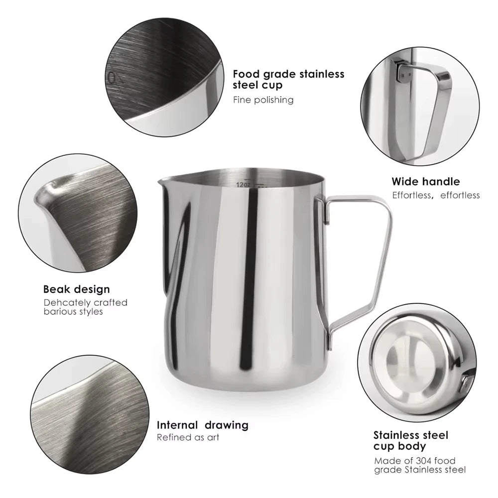 Stainless Steel Milk Frothing Pitcher Espresso Latte Art Coffee Cup - 9