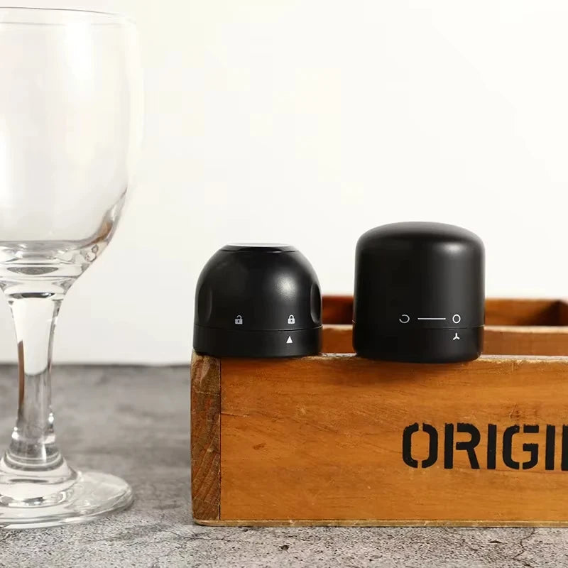 Rotating Wine and Champagne Bottle Stopper Leak Proof Sealing Plug