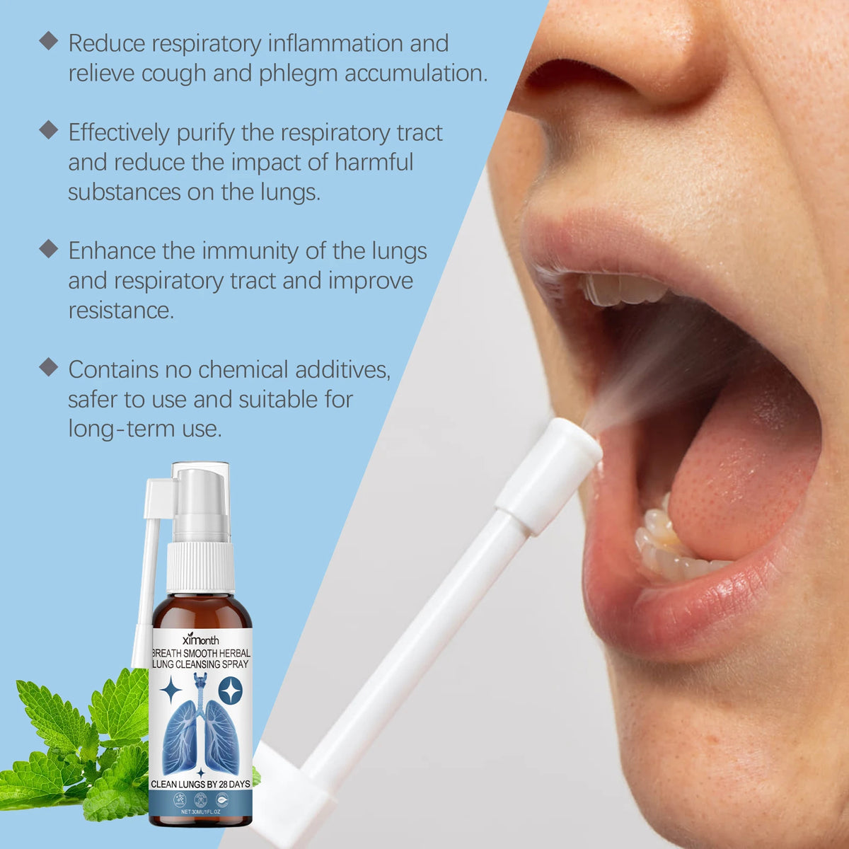 Ximonth Herbal Nasal & Throat Cleansing Care Spray