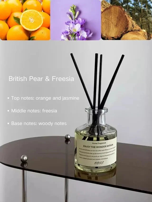 50ml Reed Diffuser Set Flameless Home Fragrance Air Freshener - 18