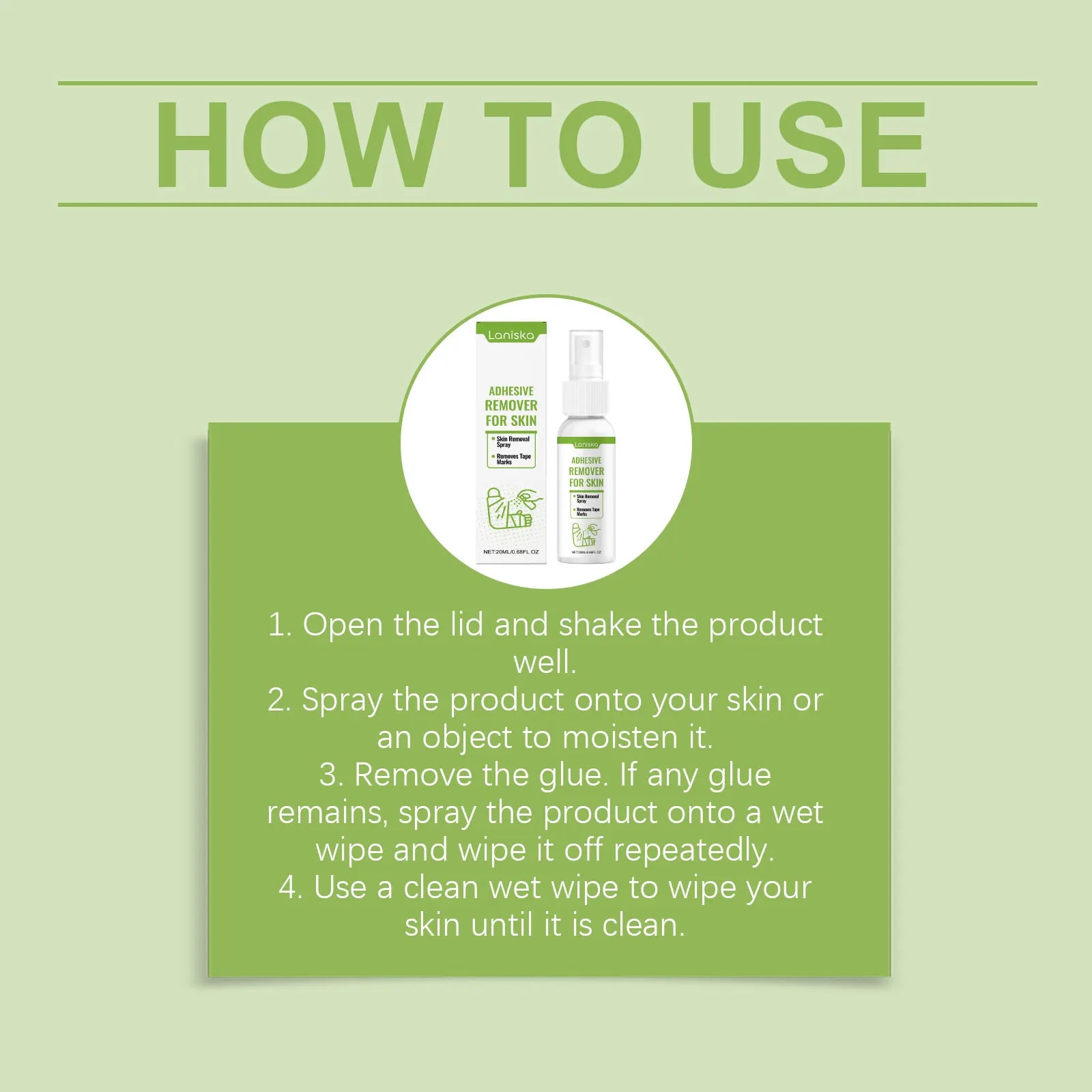 Gentle Adhesive Remover Spray for Skin Tape Marks - 16
