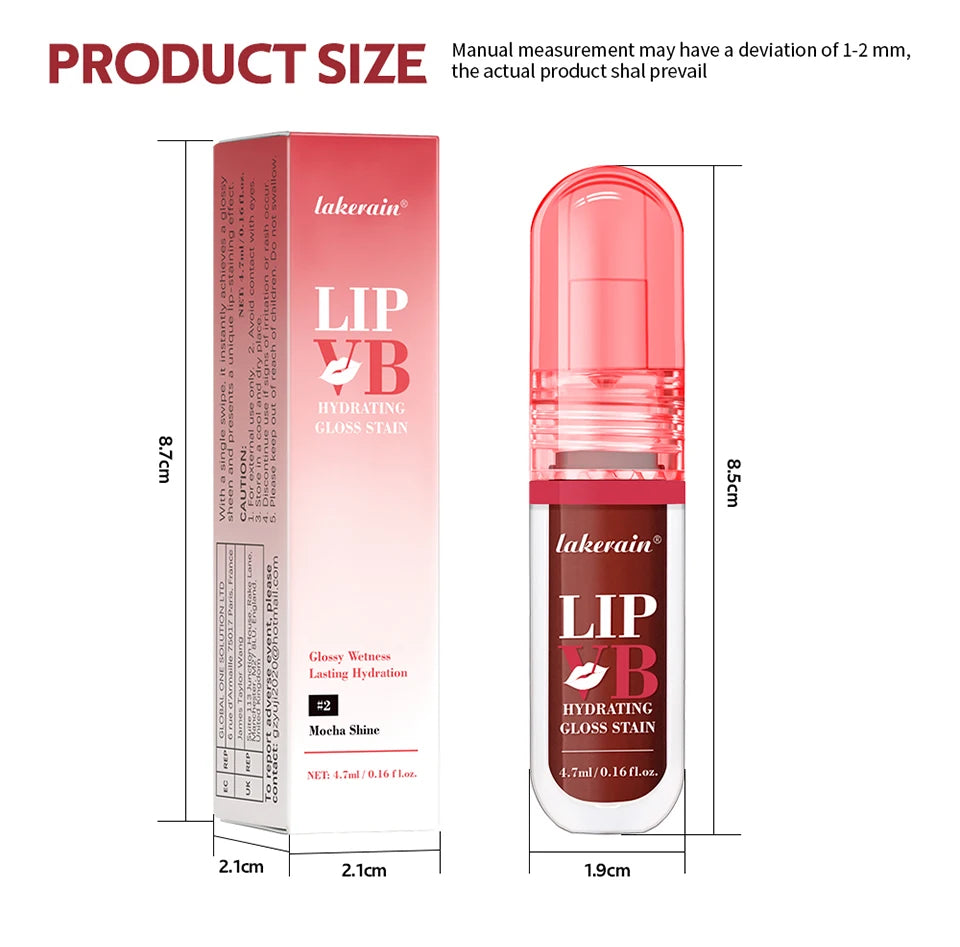 Lakerain Lip Stain Hydrating Gloss & Long Lasting Moisturizer - 14