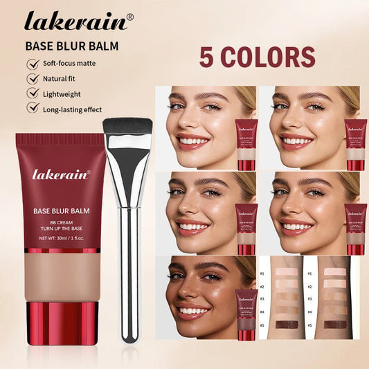 Blur Base Balm BB Cream with Applicator Brush Foundation Makeup