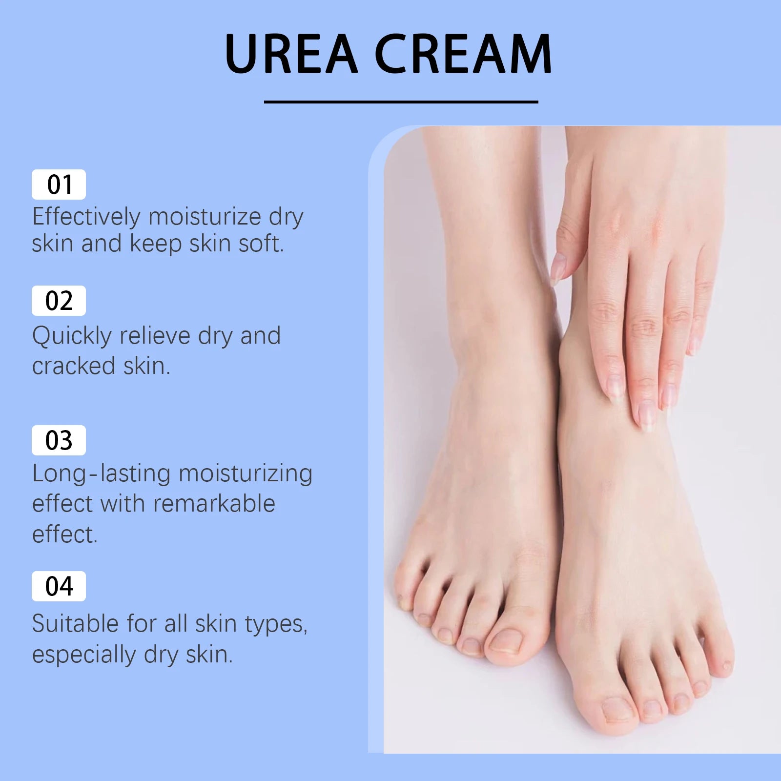 60% Urea Moisturizing Foot Cream Cracked Heel Repair & Callus Remover - 11