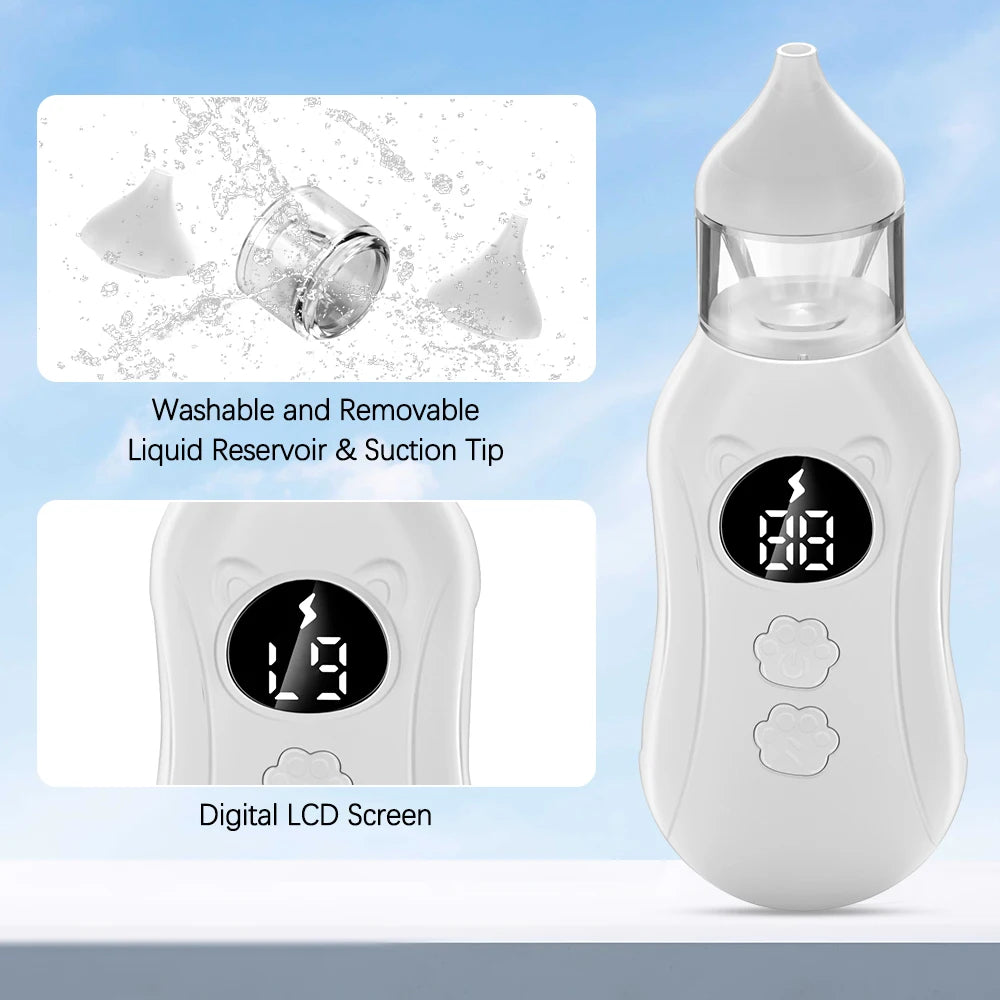 Electric Baby Nasal Aspirator Rechargeable Nose Cleaner - 15
