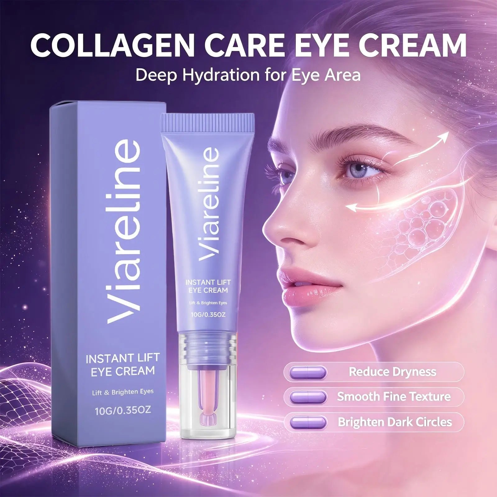 Viareline Lift Eye Cream Anti Aging Dark Circle Treatment Balm - 5