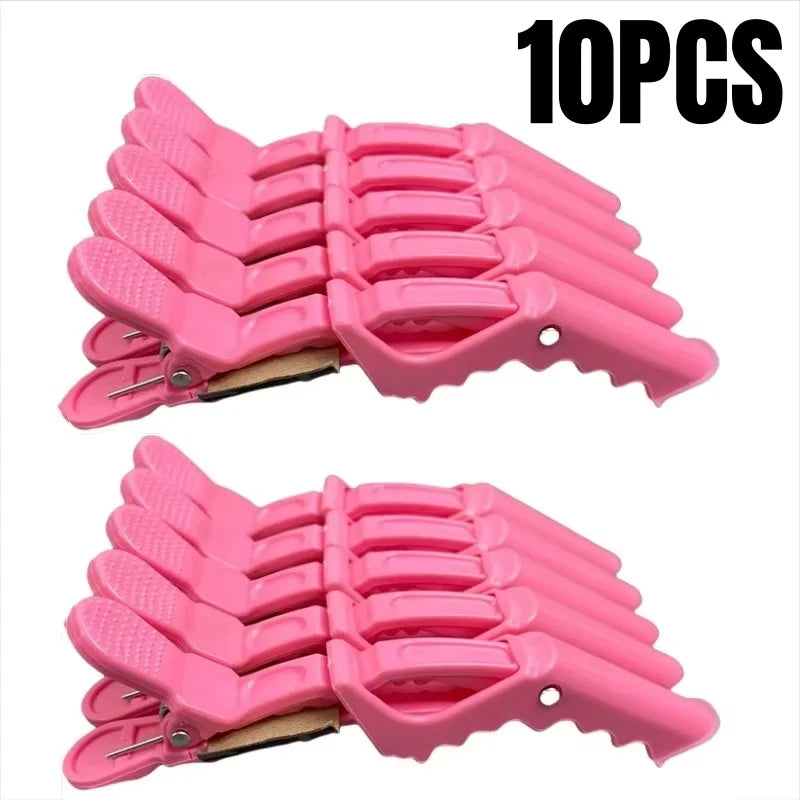 Professional Alligator Hair Clips Salon Styling Sectioning Clamps - 10