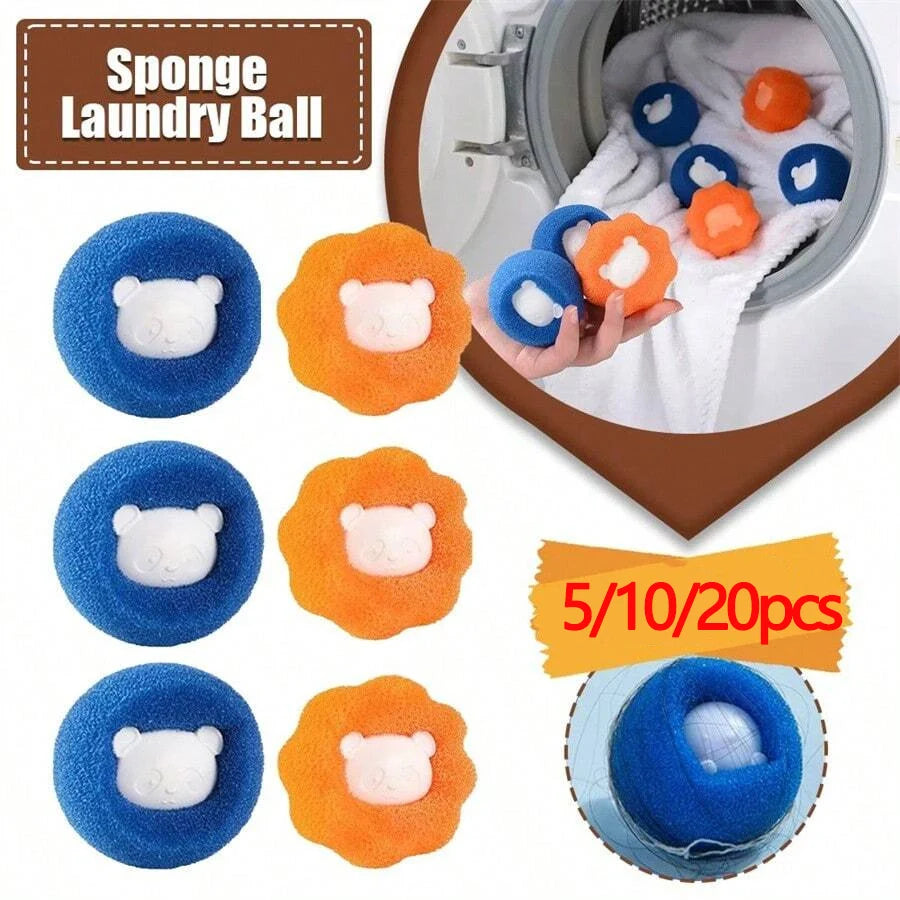 Sponge Laundry Ball Lint Remover Washing Machine Pet Hair Catcher