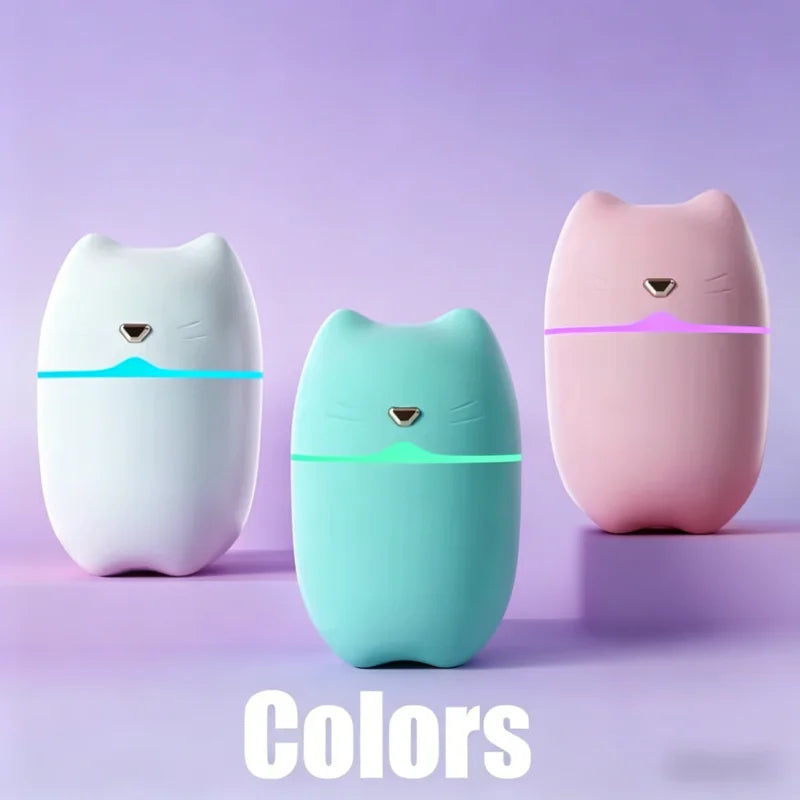 Portable Mini USB Humidifier Desktop Cool Mist Air Purifier with Light - 4