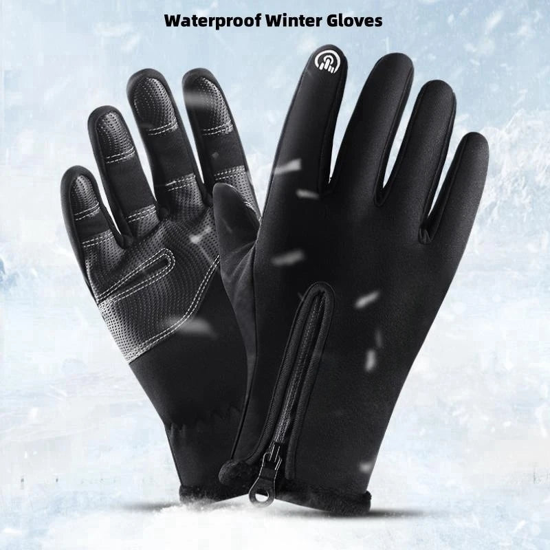 Waterproof Winter Gloves Touch Screen Thermal Windproof Cycling Mittens - 7