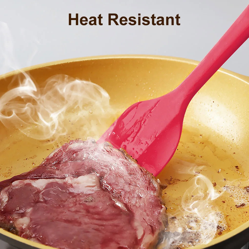 Silicone Spatula Set Non-Stick Heat-Resistant Cake Baking Scrapers - 4