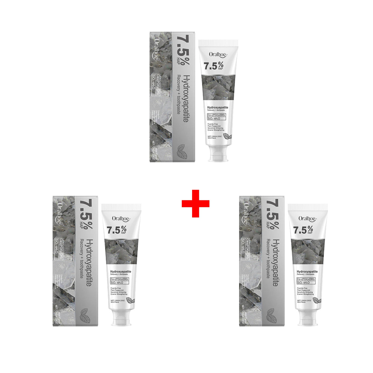 Oralhoe 7.5% Hydroxyapatite Toothpaste Enamel Repair